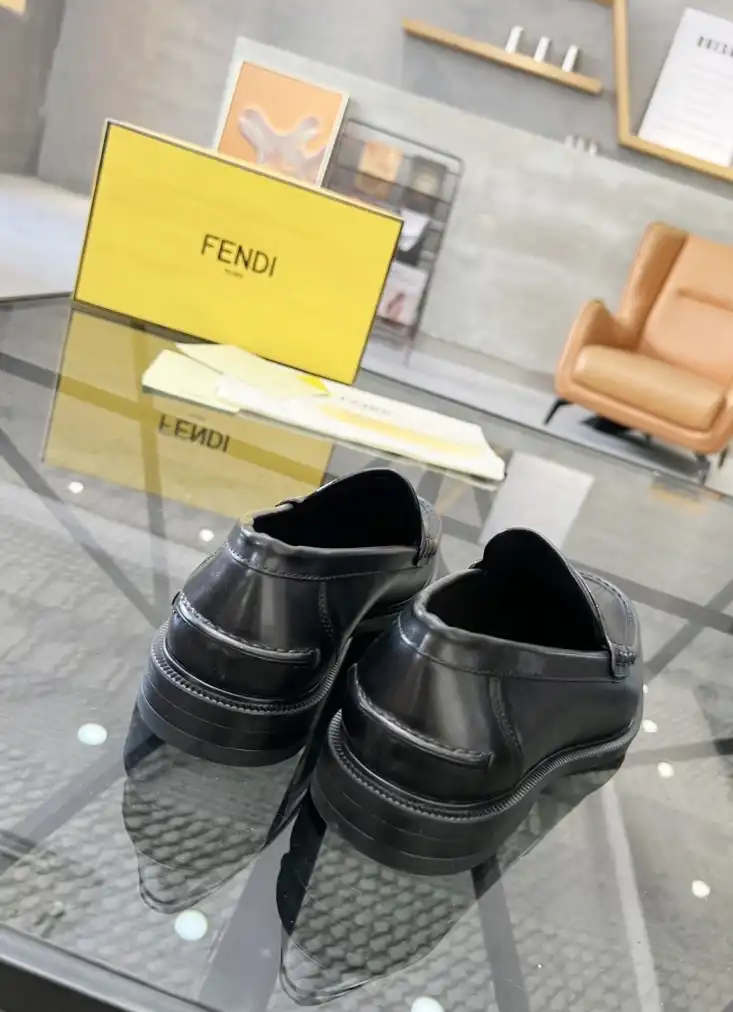 hype Fendi Leather Shoes