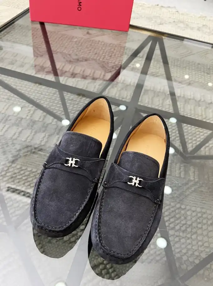 hype Ferragamo Leather Shoes