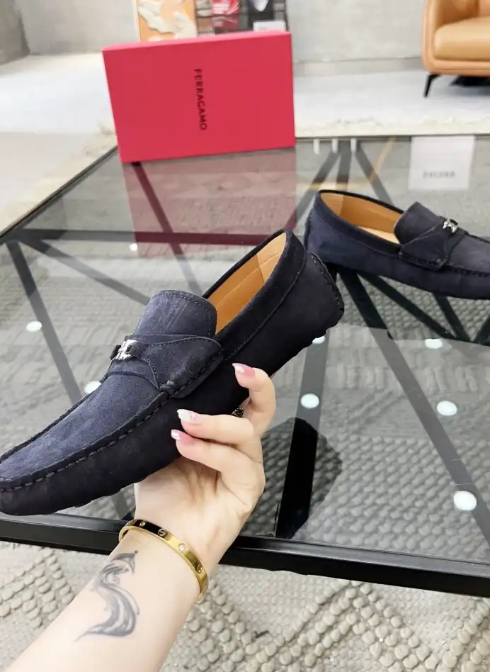 hype Ferragamo Leather Shoes