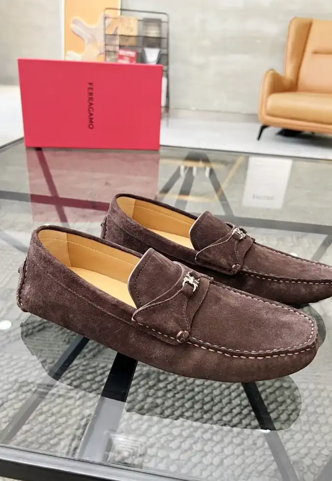 hype Ferragamo Leather Shoes