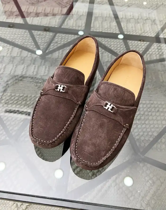 hype Ferragamo Leather Shoes