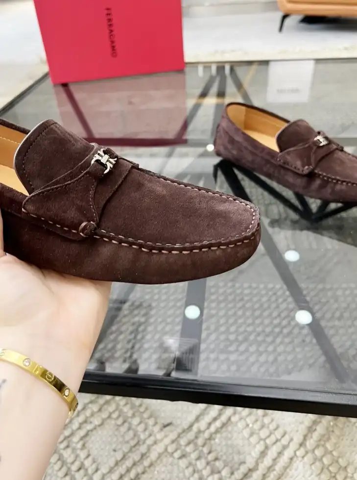 hype Ferragamo Leather Shoes