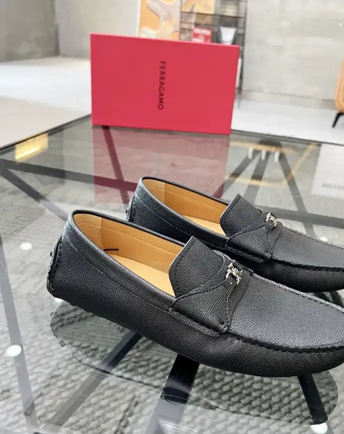 hype Ferragamo Leather Shoes