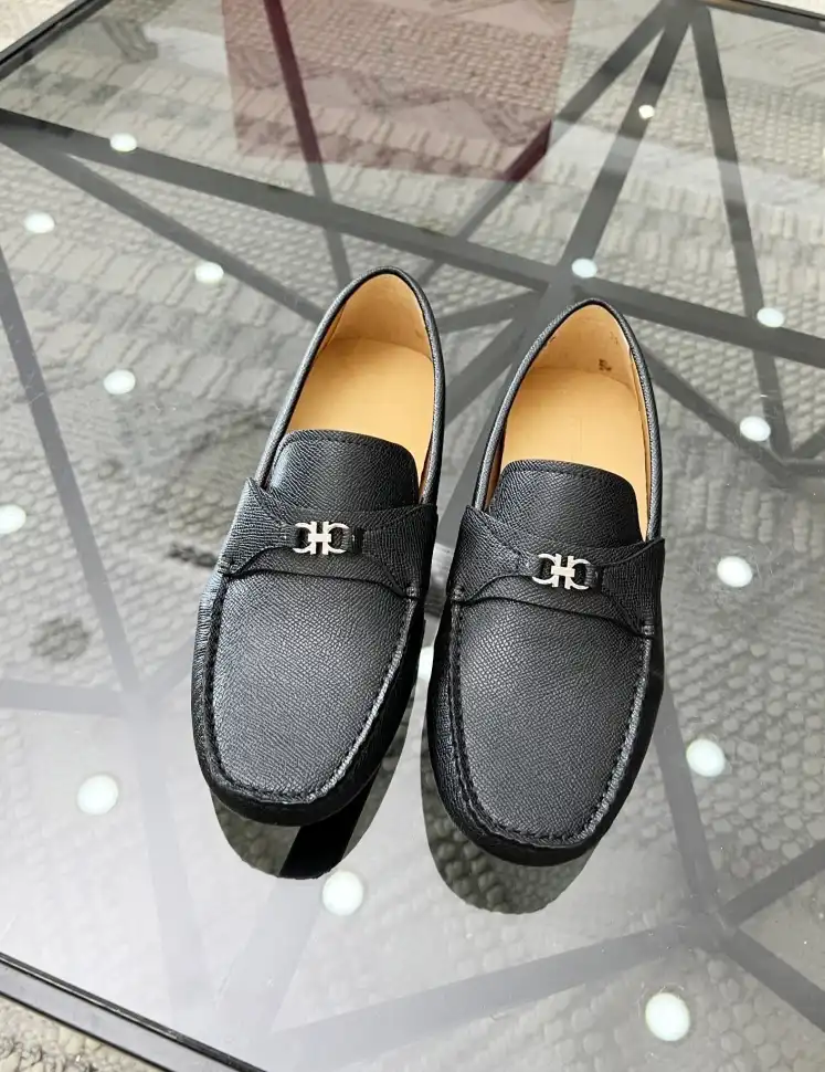 hype Ferragamo Leather Shoes