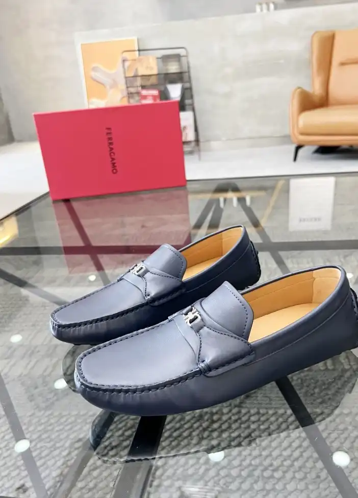 hype Ferragamo Leather Shoes