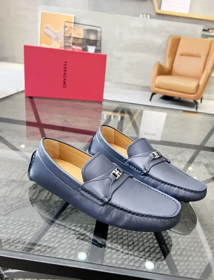 hype Ferragamo Leather Shoes