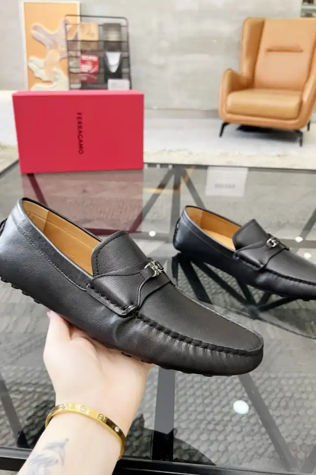 hype Ferragamo Leather Shoes