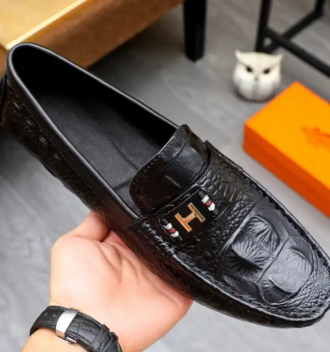 hype Hermes Leather Shoes