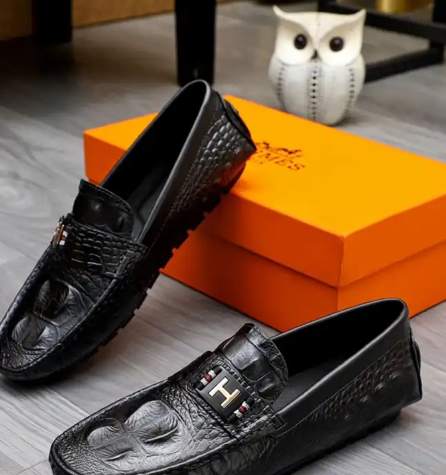 hype Hermes Leather Shoes