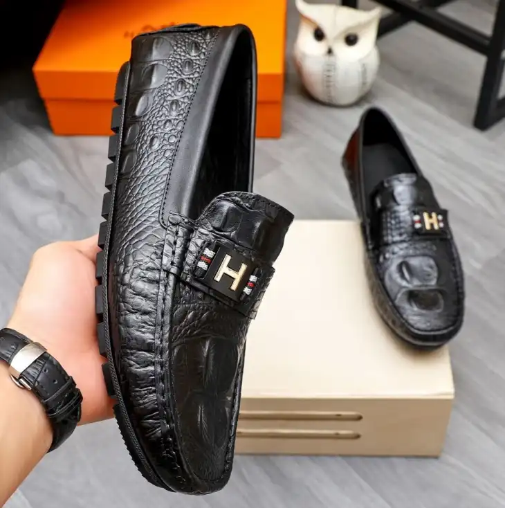 hype Hermes Leather Shoes