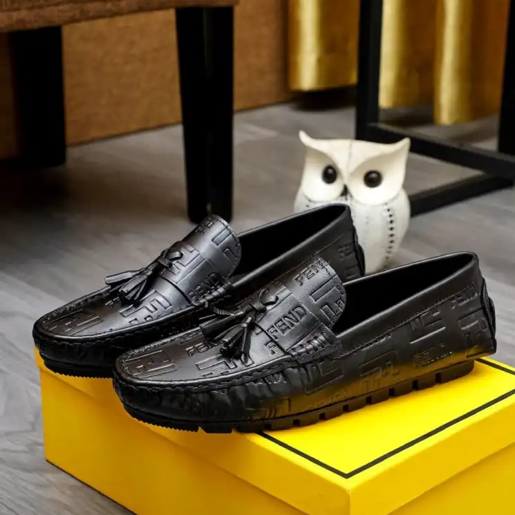 hype Fendi Leather Shoes