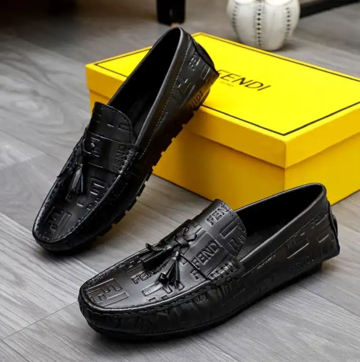 hype Fendi Leather Shoes