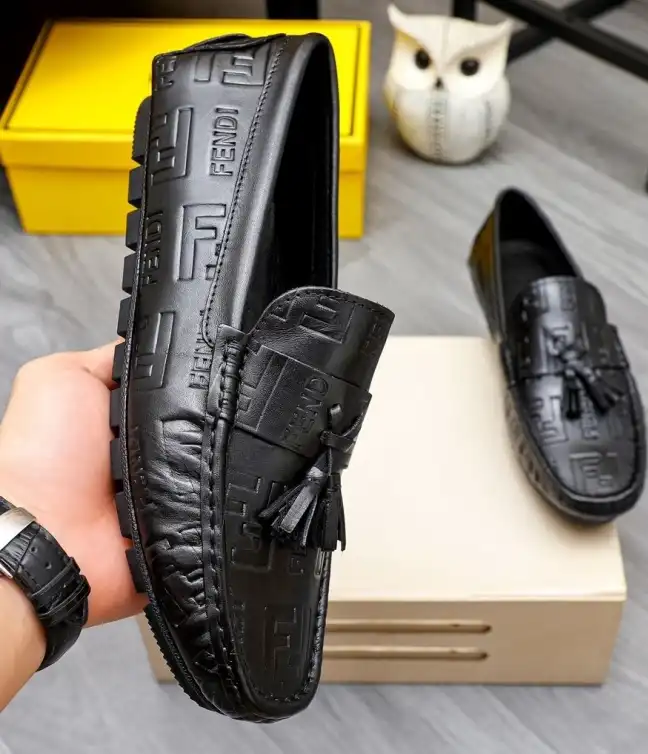 hype Fendi Leather Shoes