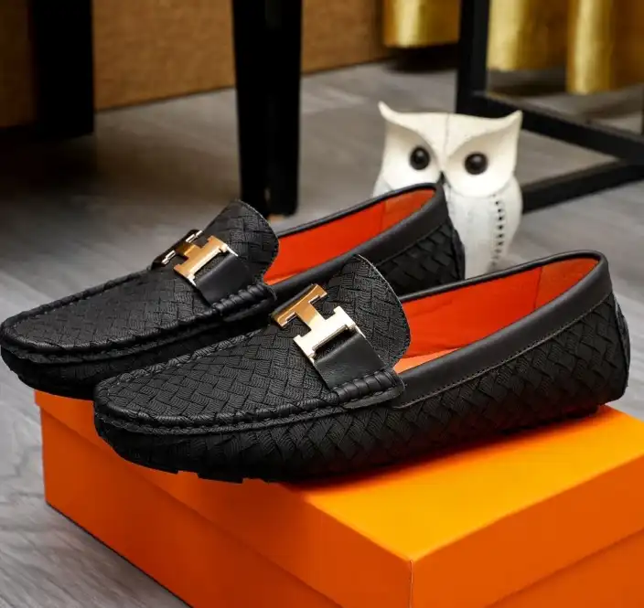 hype Hermes Leather Shoes