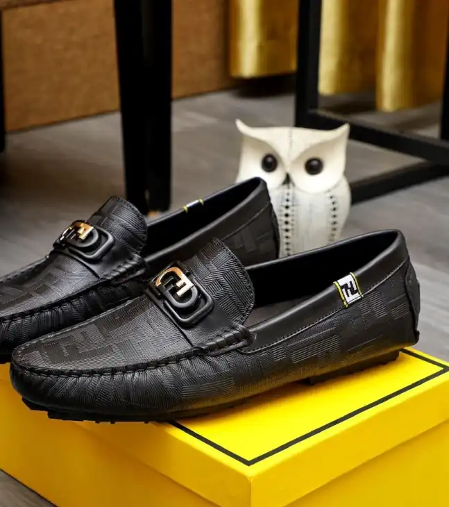 hype Fendi Leather Shoes