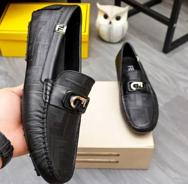 hype Fendi Leather Shoes