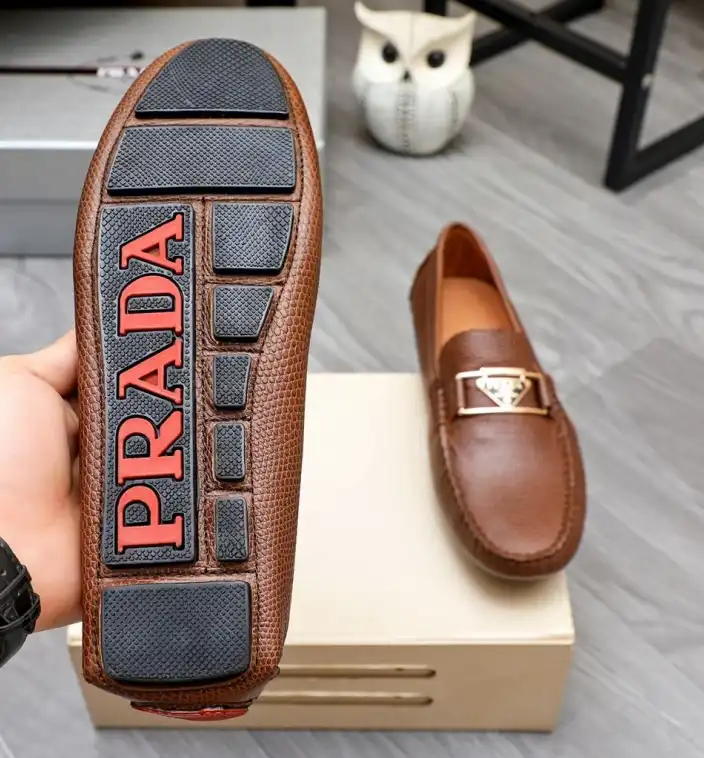 hype Prada Leather Shoes