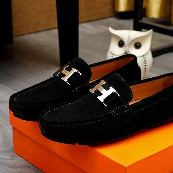 hype Hermes Leather Shoes