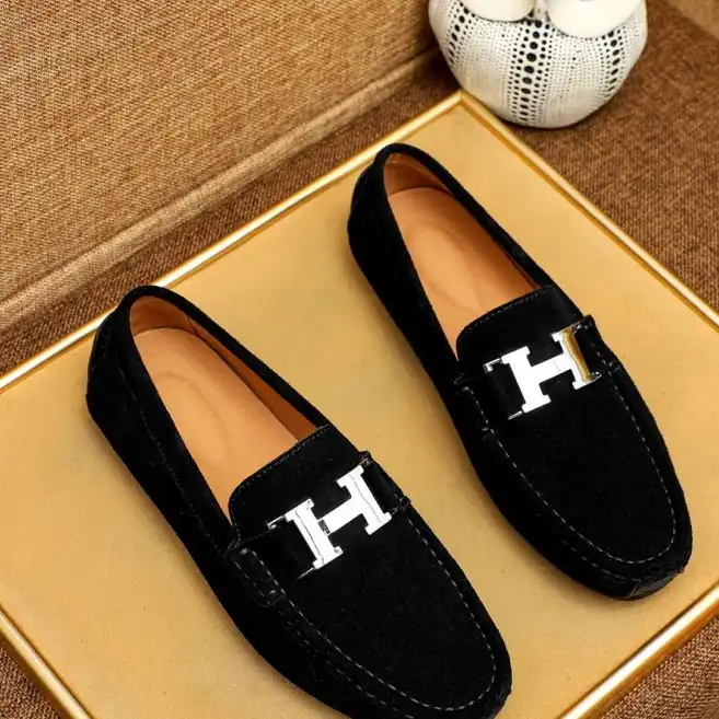 hype Hermes Leather Shoes