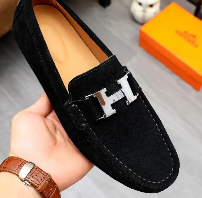 hype Hermes Leather Shoes