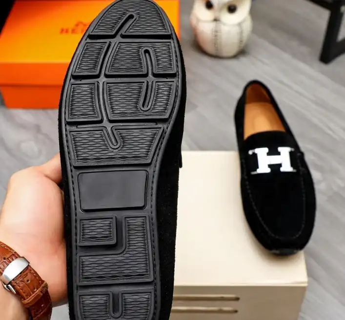 hype Hermes Leather Shoes