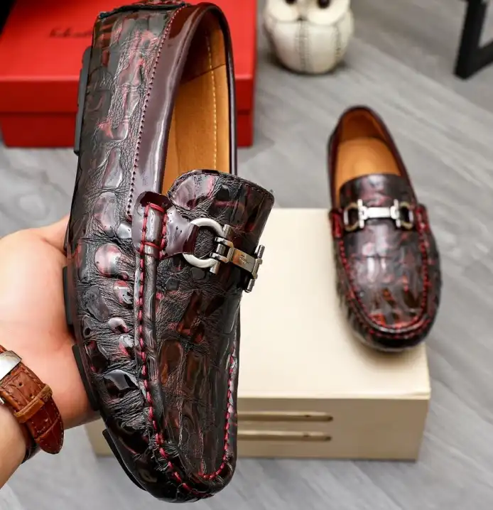 hype Ferragamo Leather Shoes