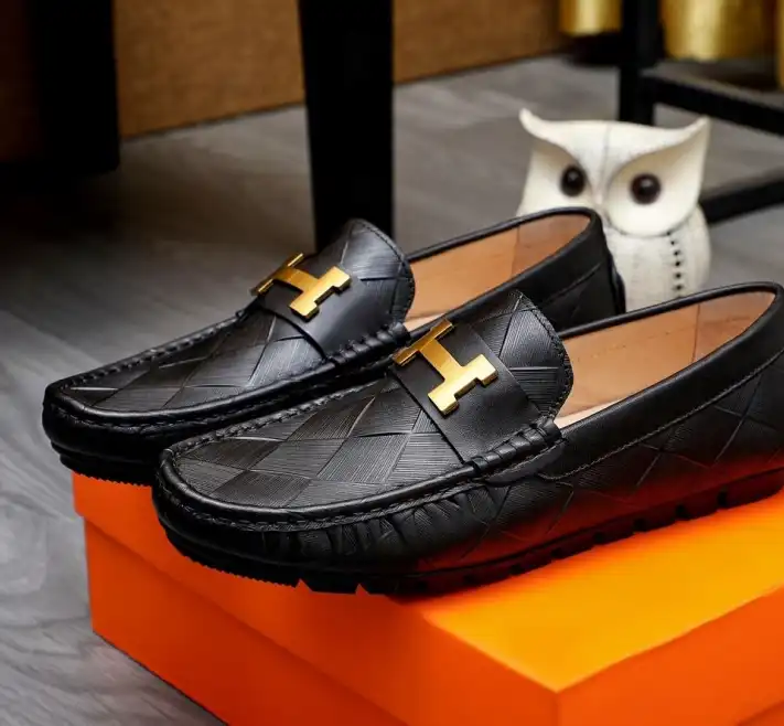 hype Hermes Leather Shoes