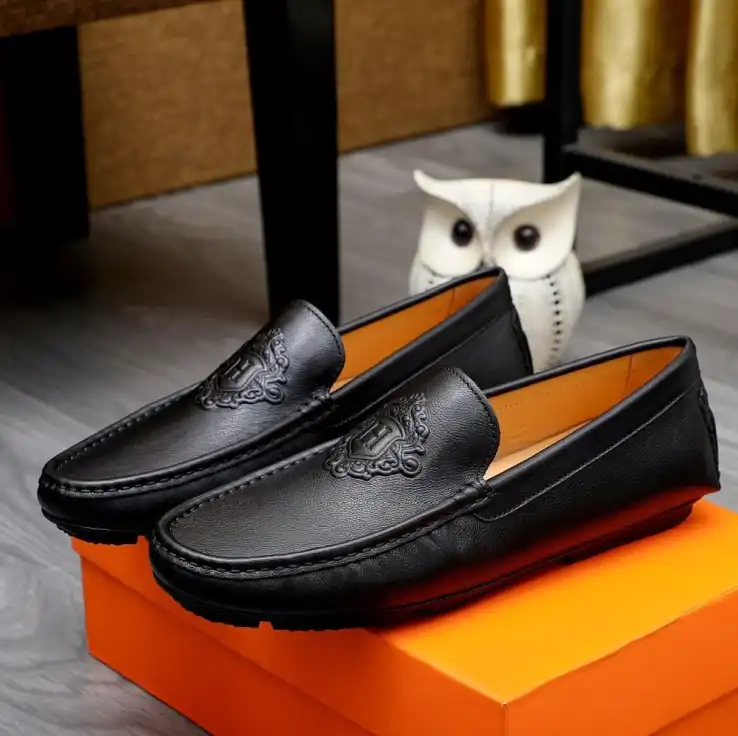 hype Hermes Leather Shoes