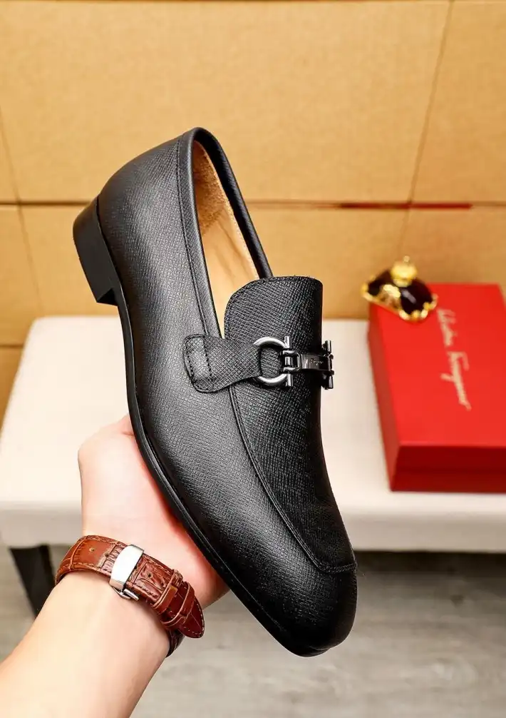 hype Ferragamo Leather Shoes