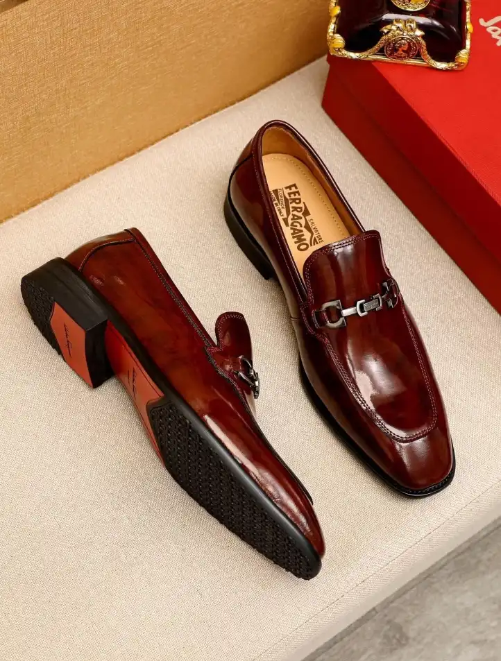 hype Ferragamo Leather Shoes