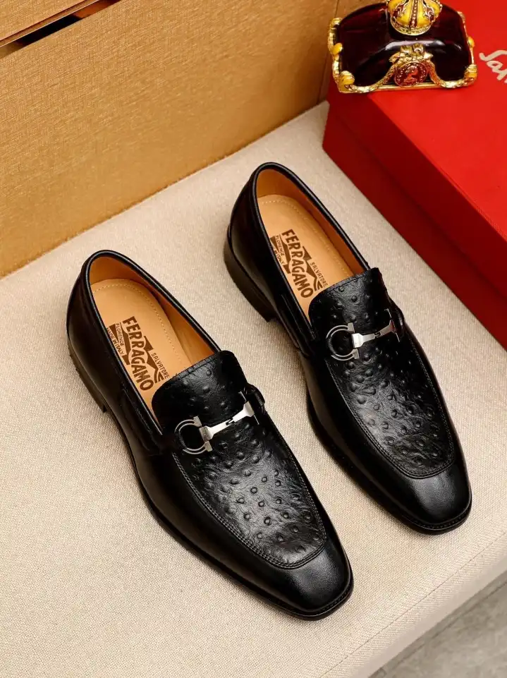 hype Ferragamo Leather Shoes