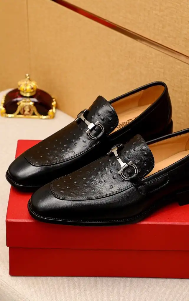 hype Ferragamo Leather Shoes