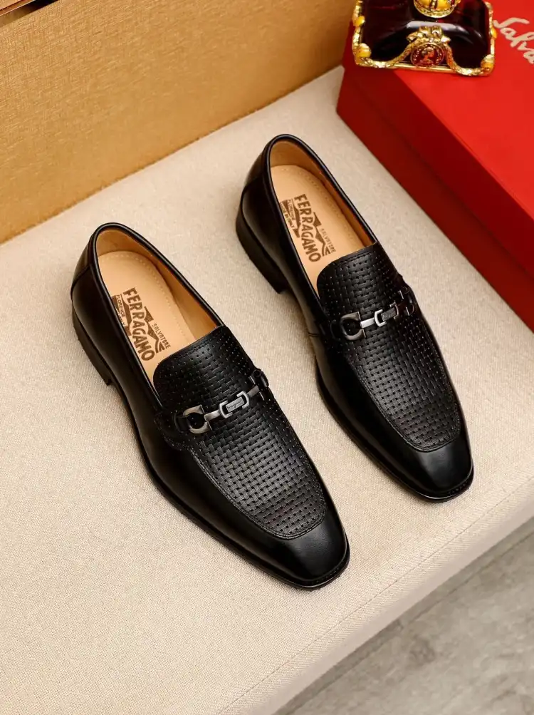 hype Ferragamo Leather Shoes