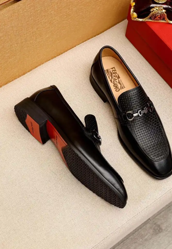 hype Ferragamo Leather Shoes