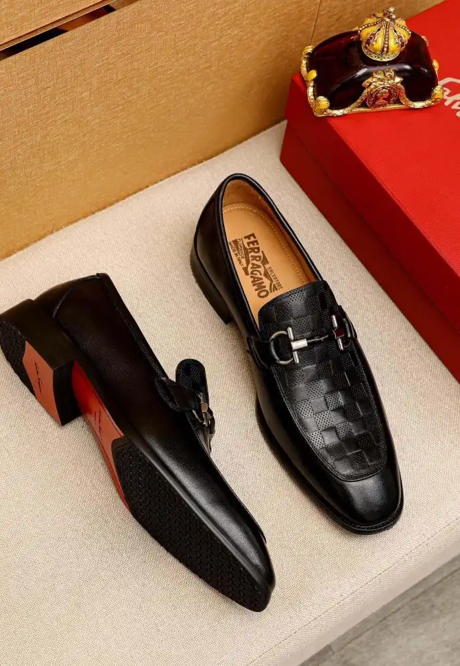 hype Ferragamo Leather Shoes