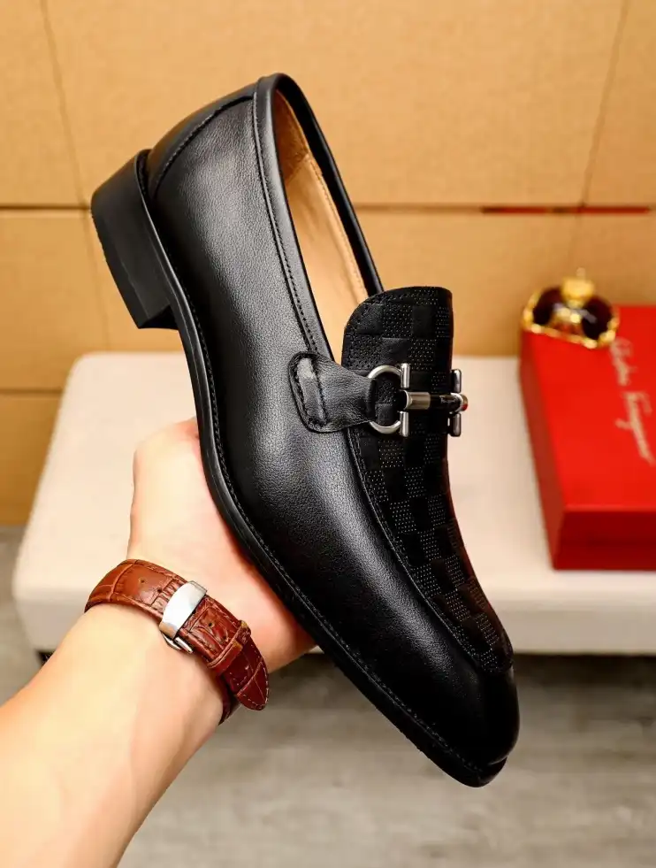 hype Ferragamo Leather Shoes