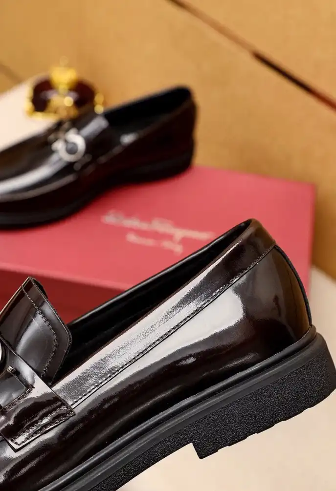 hype Ferragamo Leather Shoes