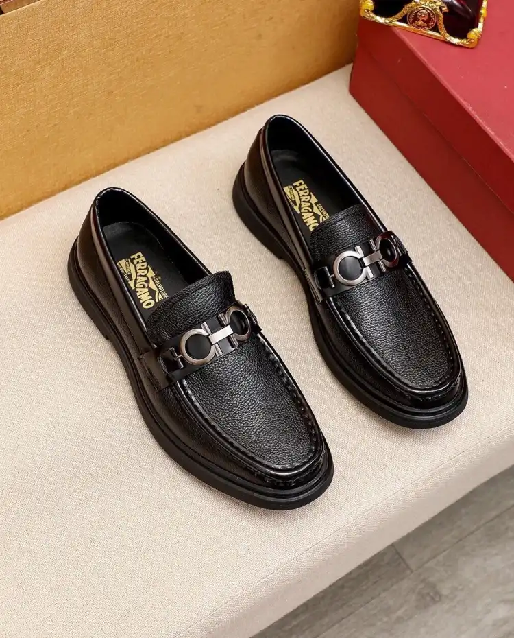 hype Ferragamo Leather Shoes