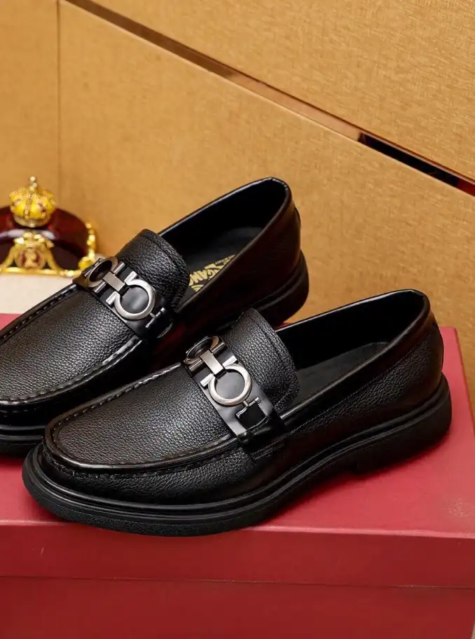 hype Ferragamo Leather Shoes