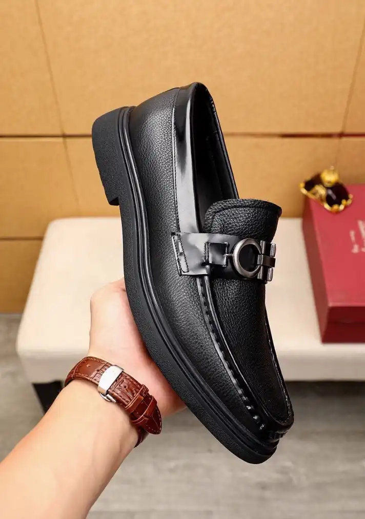 hype Ferragamo Leather Shoes