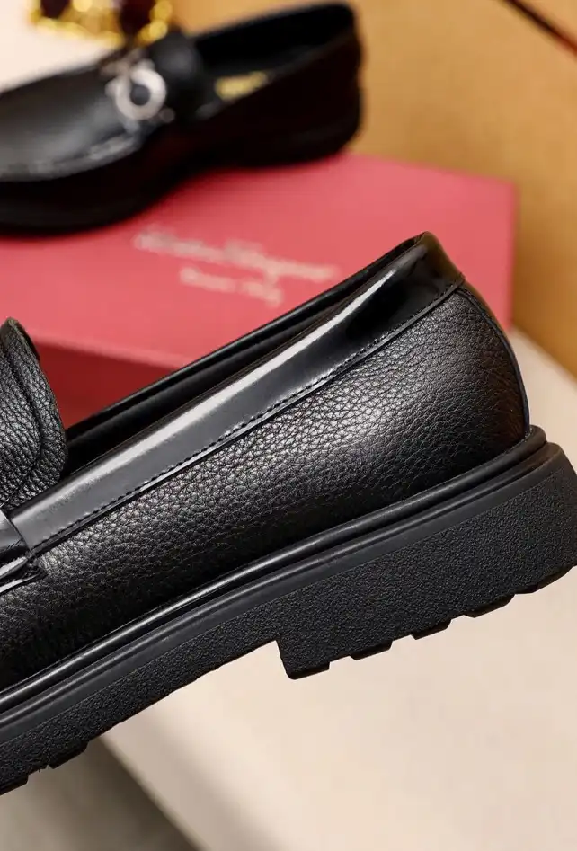 hype Ferragamo Leather Shoes