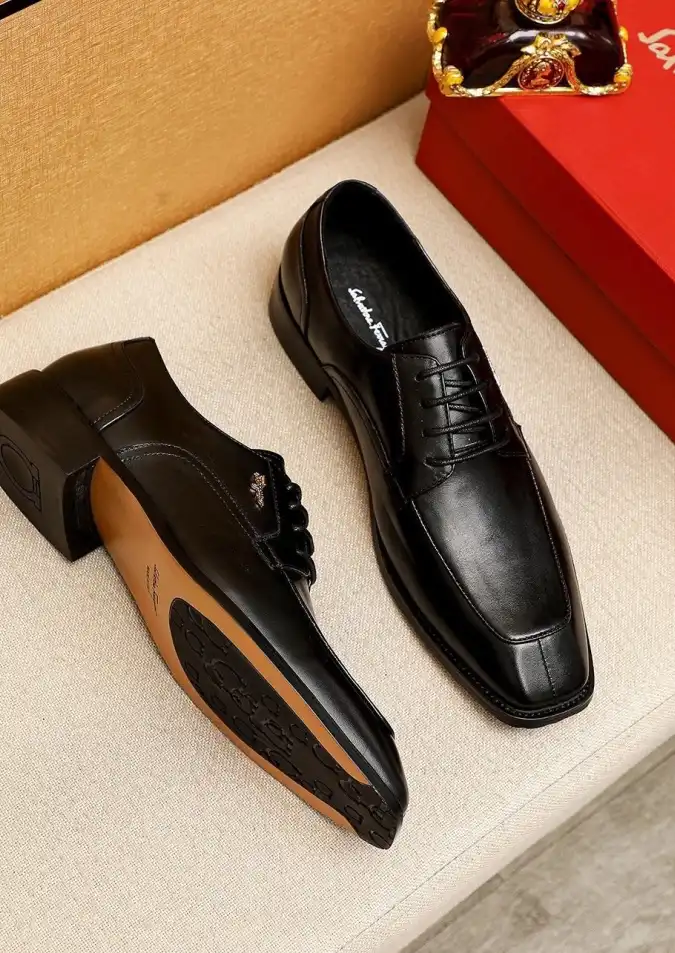 hype Ferragamo Leather Shoes