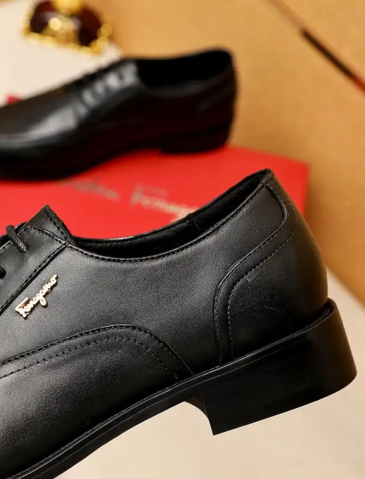 hype Ferragamo Leather Shoes