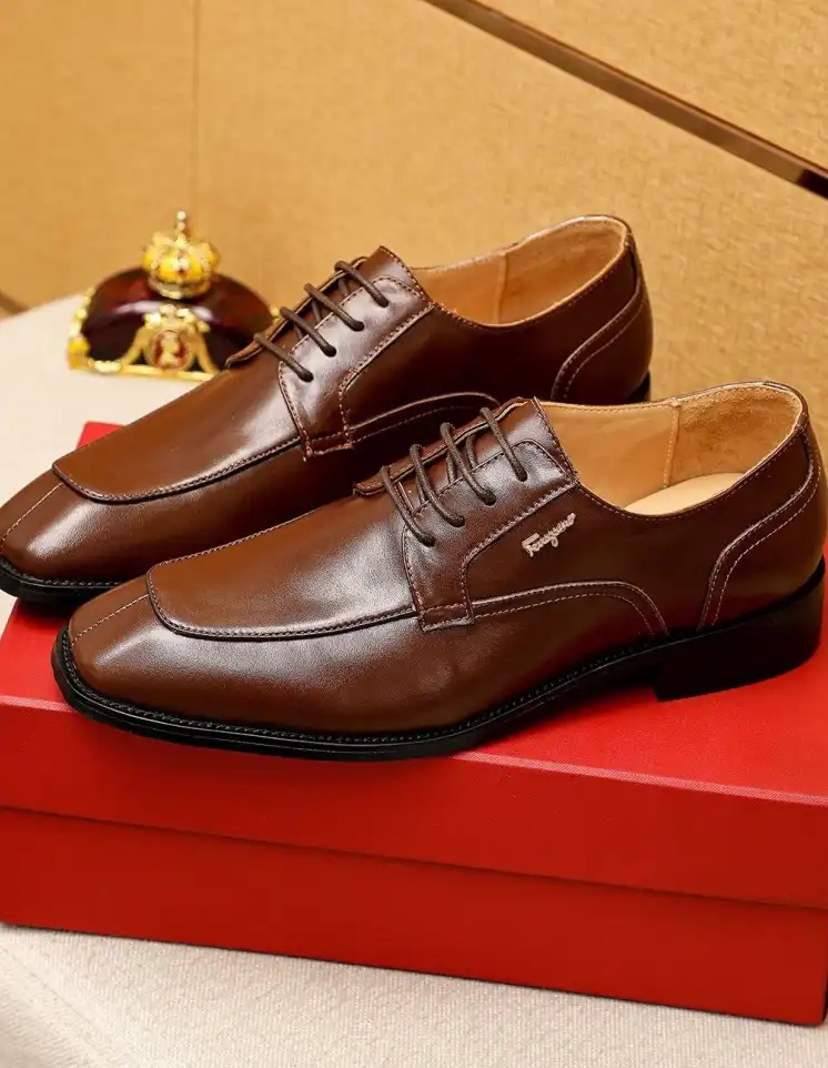 hype Ferragamo Leather Shoes