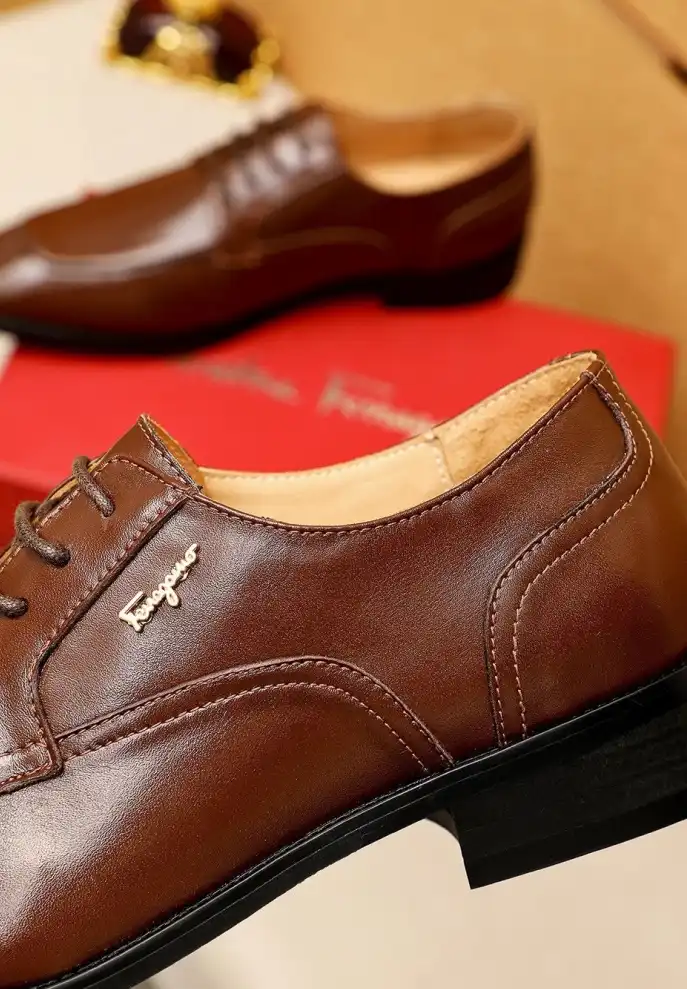 hype Ferragamo Leather Shoes