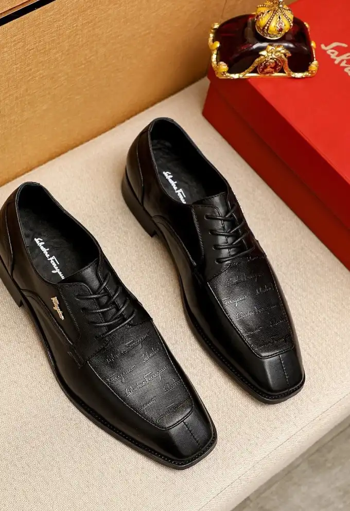 hype Ferragamo Leather Shoes