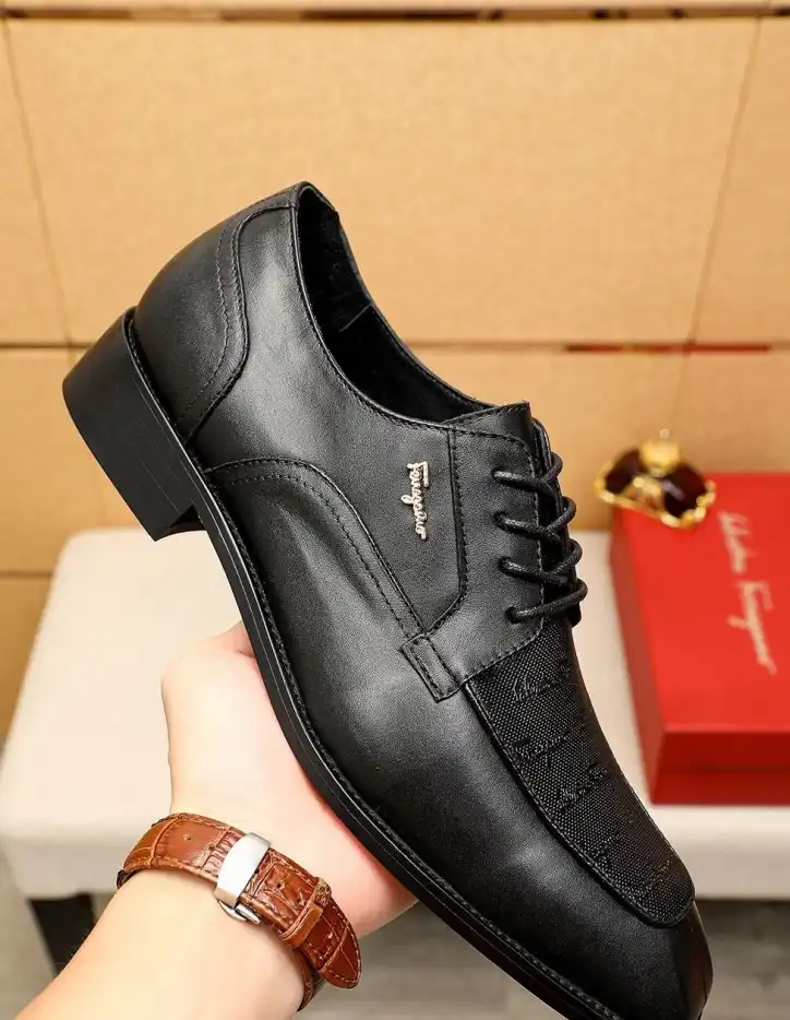 hype Ferragamo Leather Shoes