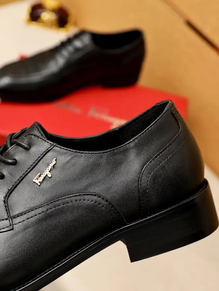 hype Ferragamo Leather Shoes