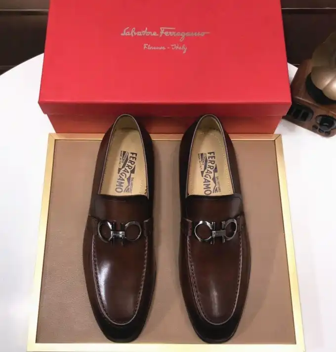 hype Ferragamo Leather Shoes