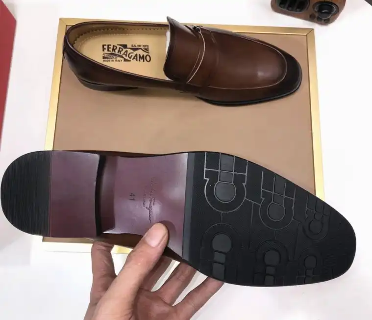 hype Ferragamo Leather Shoes